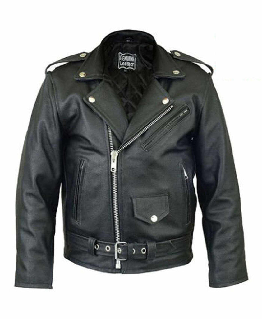 Boys/Girls Brando Kids Jacket Genuine Leather Motorcycle Jacket (4 To 13 Years) - Star Enterprize Ltd