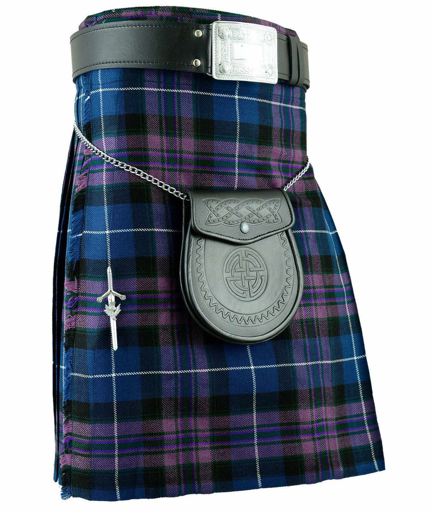 Scottish Mens Pride Of Scotland Kilt 16oz, Traditional Highland Skirt Dress 8 Yard Tartan Kilts - Star Enterprize Ltd