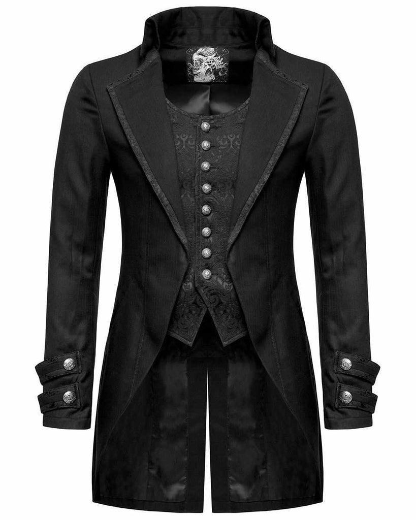 Men's Vintage Steampunk Jacket Gothic Victorian Frock Morning Jacket 100% Cotton - Star Enterprize Ltd