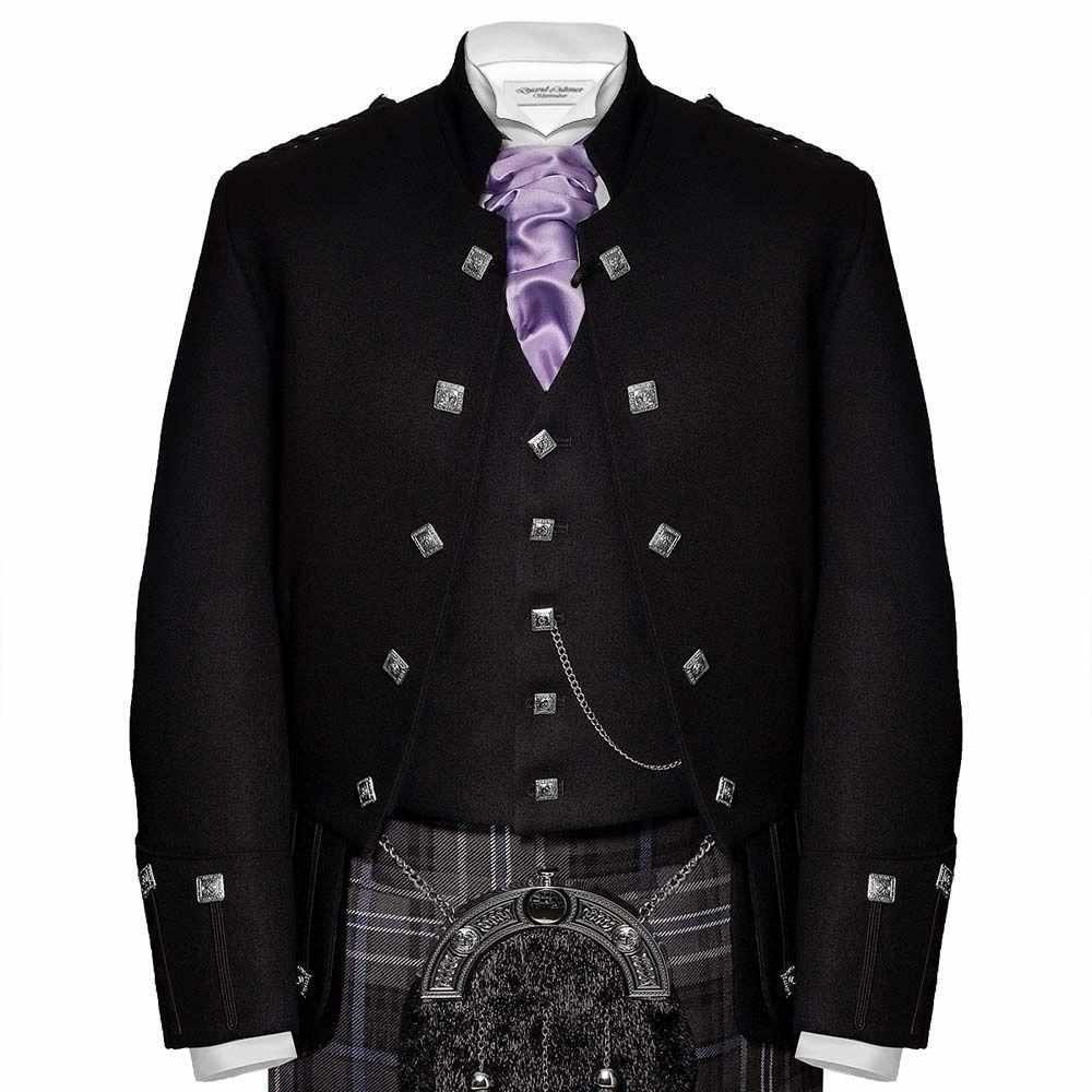 100% Wool Scottish Highlander Wear Military Tunic Sheriffmuir Kilt Jacket & Waistcoat - Star Enterprize Ltd