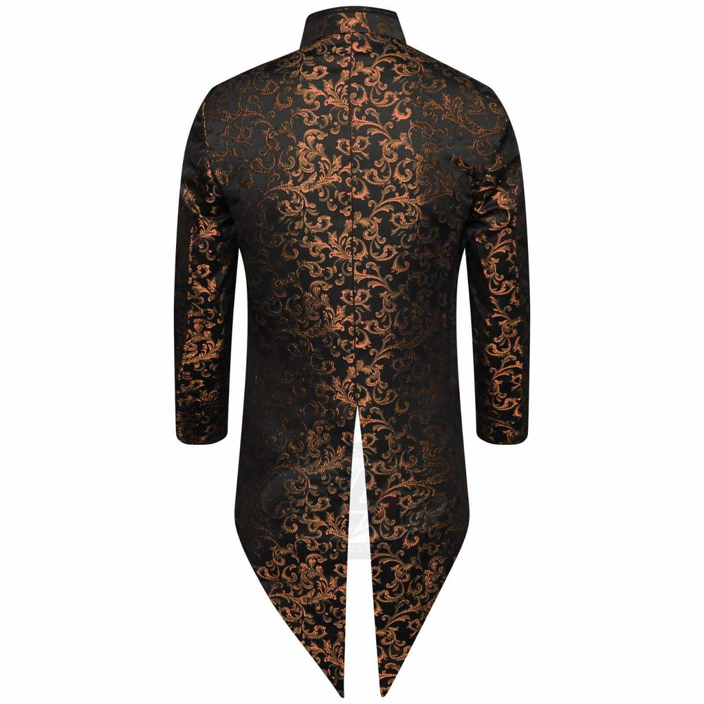 Men's Steampunk Fancy Dress Bronz Gothic Tailcoat Swallowtail Jacket - Star Enterprize Ltd