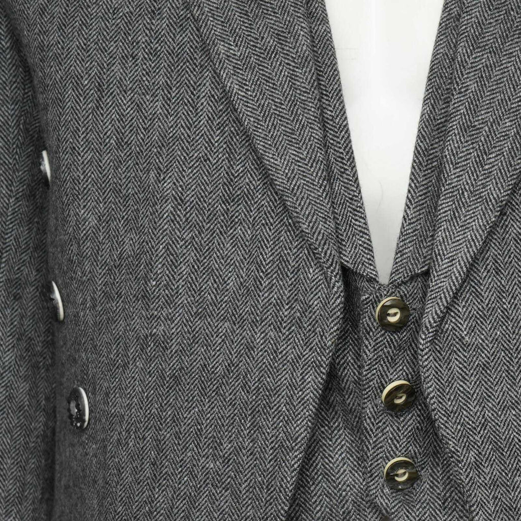 Tweed Crail Highland Prince Charlie Kilt Jacket and Waistcoat Scottish All Sizes - Star Enterprize Ltd