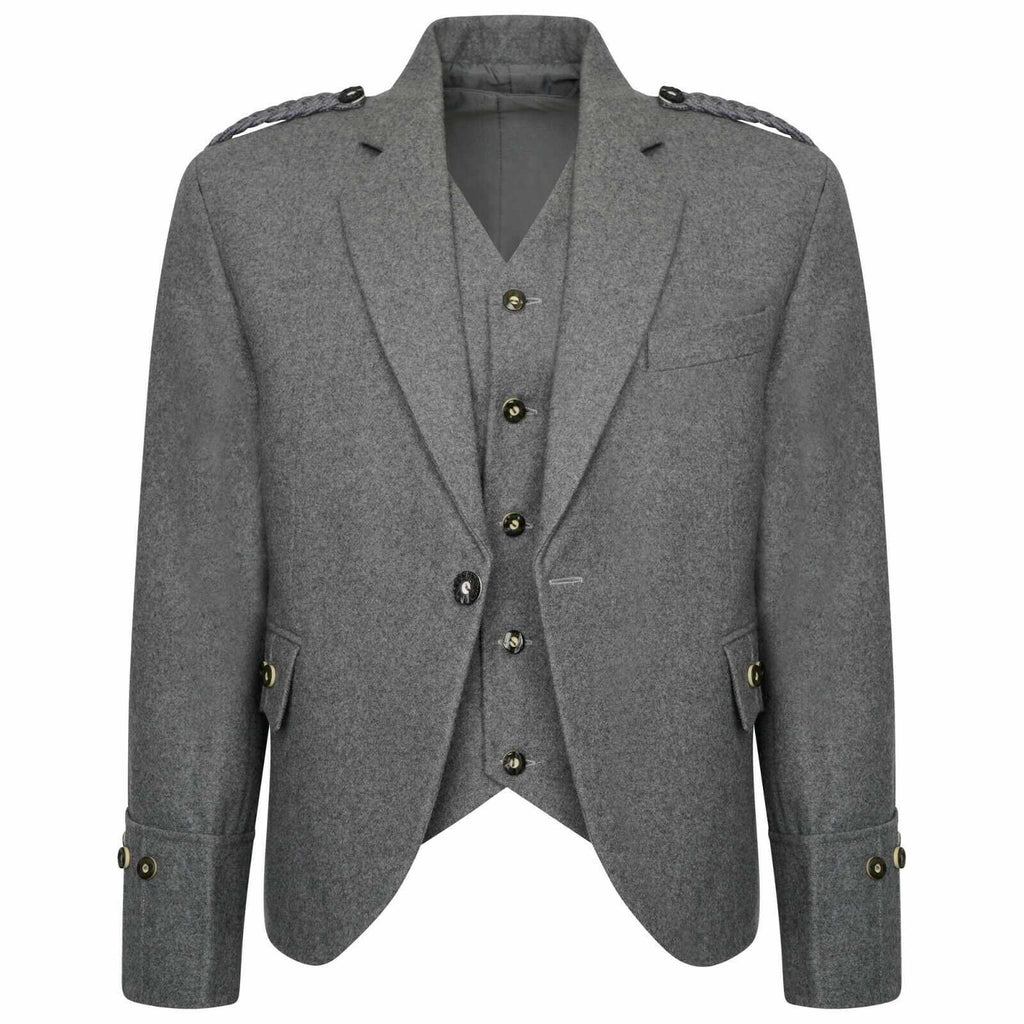 100% Wool Scottish Crail Highland Argyle Kilt Jacket and Waistcoat. S,R,L Fit - Star Enterprize Ltd